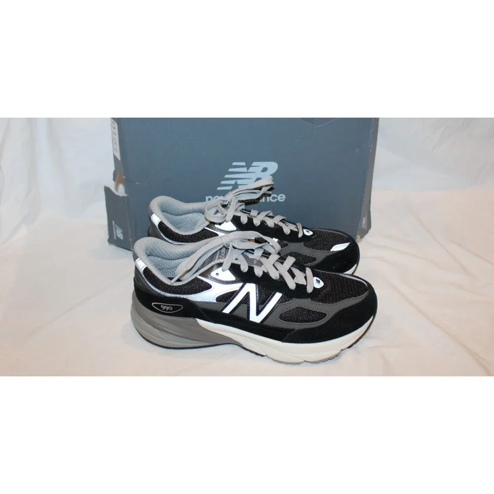 New Balance FuelCell 990v6 Athletic Sneakers YOUTH 7 WOMEN'S 8.5 BLACK GRAY
